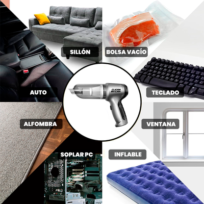 Aspiradora Portátil Potente 3 en 1 CleanCar©