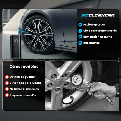 Inflador Compresor Portátil para Auto LED Recargable 150PSI