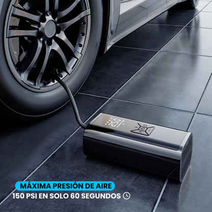 Inflador Compresor Portátil para Auto LED Recargable 150PSI