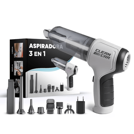 Aspiradora Portátil Potente 3 en 1 CleanCar©
