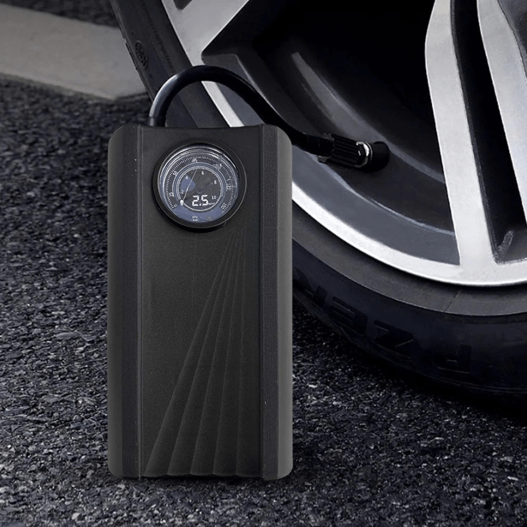 Inflador Compresor Para Auto con Barómetro 12V