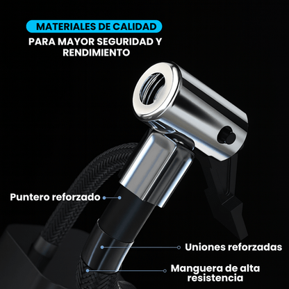Inflador Compresor Para Auto con Barómetro 12V